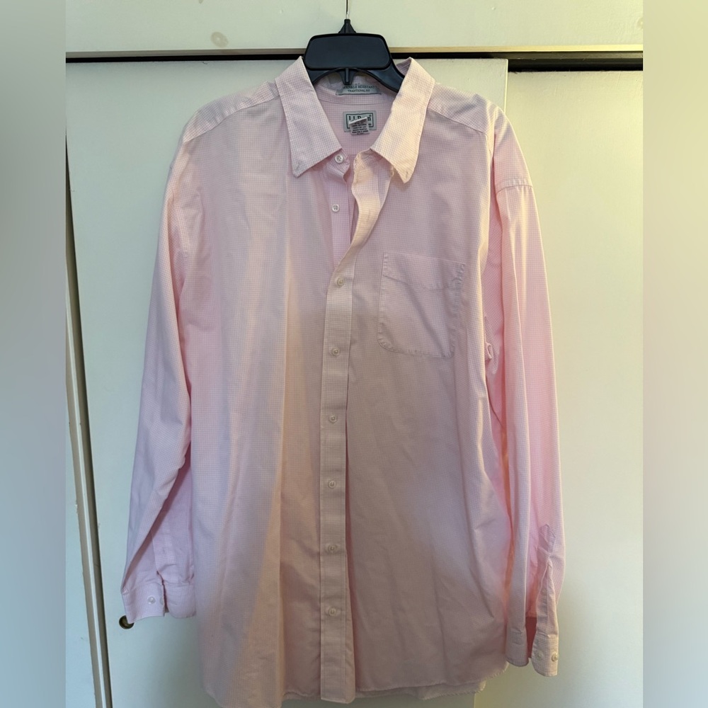 L.L. Bean Light Pink Dress Shirt